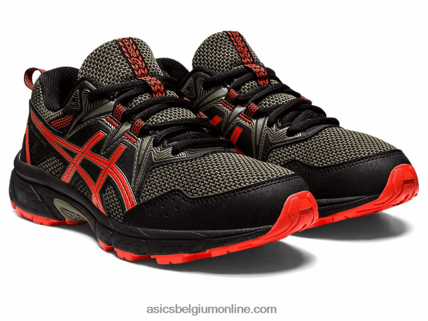 gelventure 8 lagere school V6HXR24389 zwarte/cherrytomaat Asics