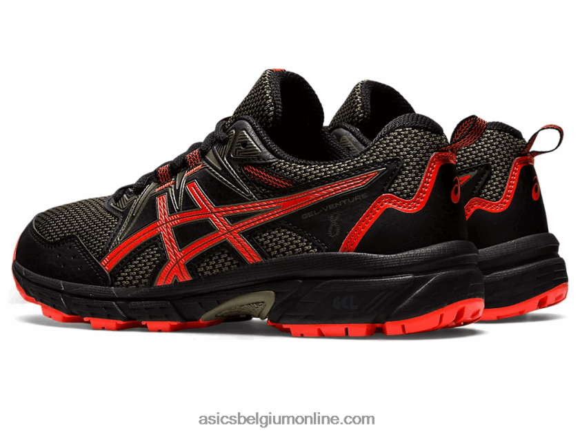gelventure 8 lagere school V6HXR24389 zwarte/cherrytomaat Asics