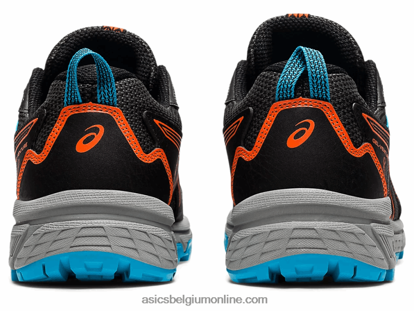 gelventure 8 lagere school V6HXR24496 zwart/goudsbloem oranje Asics