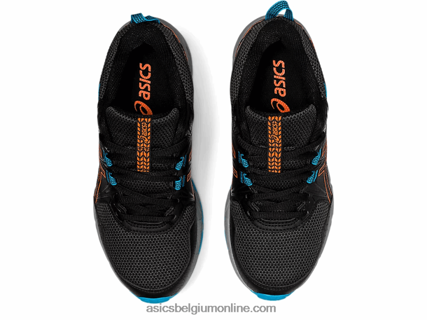 gelventure 8 lagere school V6HXR24496 zwart/goudsbloem oranje Asics