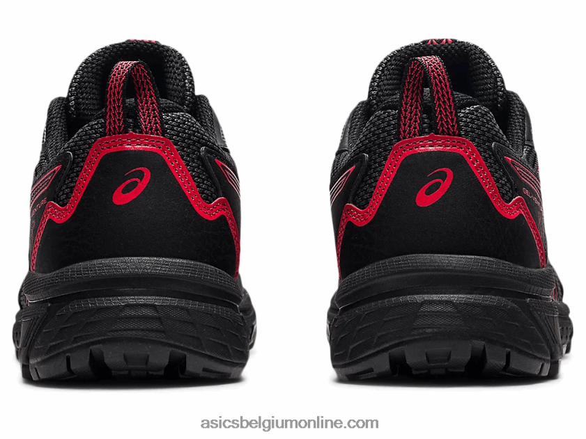 gelventure 8 lagere school V6HXR24508 zwart/elektrisch rood Asics