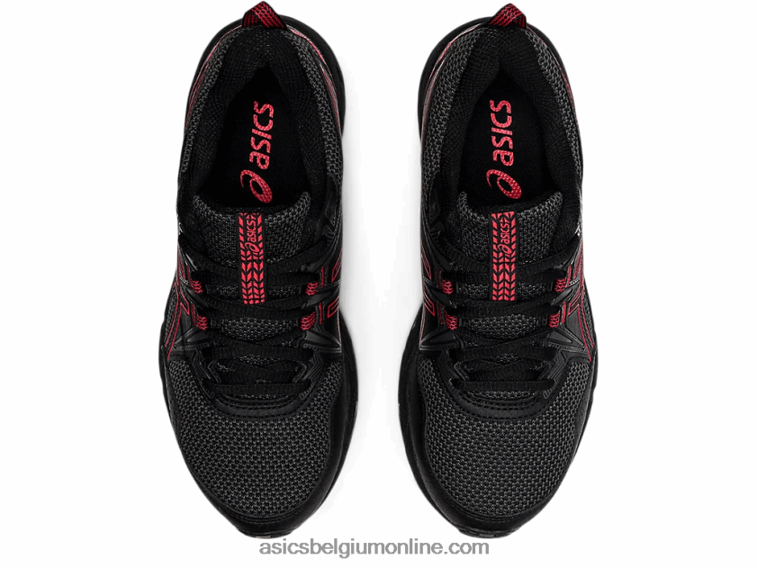 gelventure 8 lagere school V6HXR24508 zwart/elektrisch rood Asics