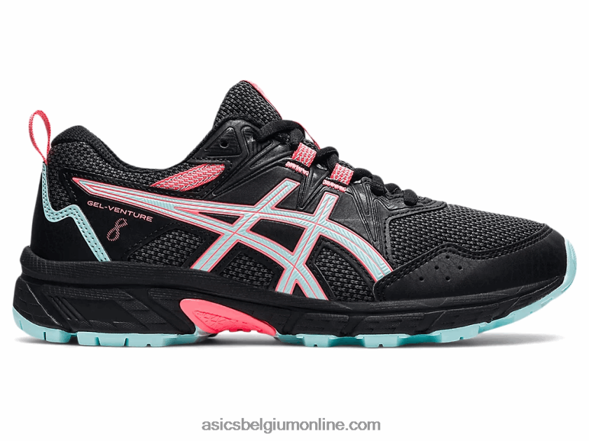 gelventure 8 lagere school V6HXR24510 zwart/helder blauw Asics