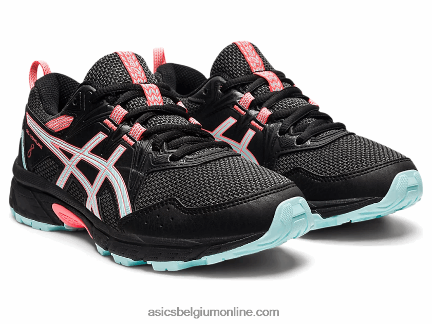 gelventure 8 lagere school V6HXR24510 zwart/helder blauw Asics