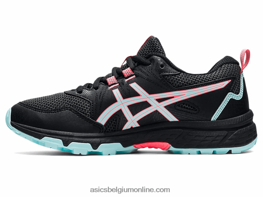 gelventure 8 lagere school V6HXR24510 zwart/helder blauw Asics
