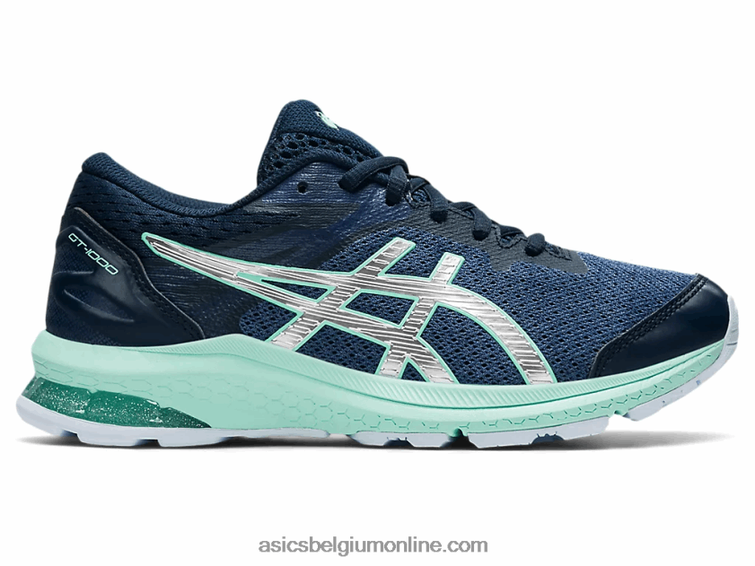 gt-1000 10 lagere school V6HXR24434 donderblauw/puur zilver Asics