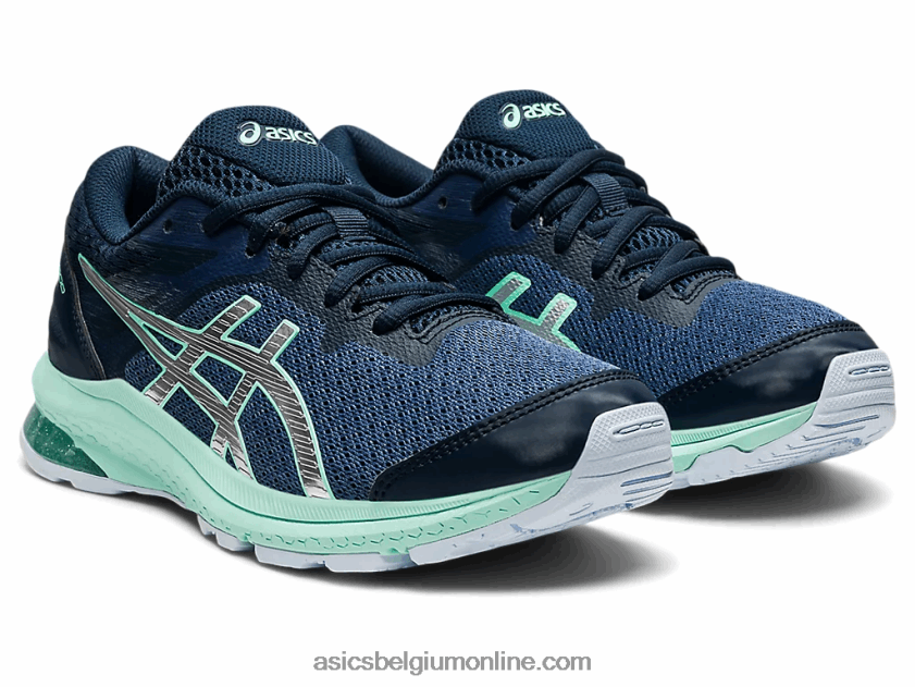 gt-1000 10 lagere school V6HXR24434 donderblauw/puur zilver Asics