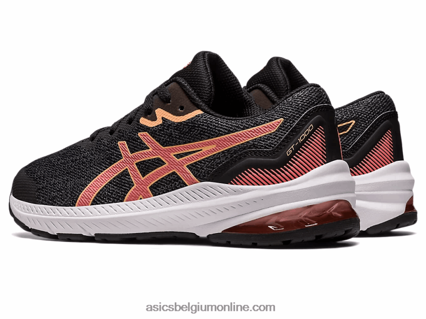 gt-1000 11 lagere school V6HXR24292 zwart/papaja Asics