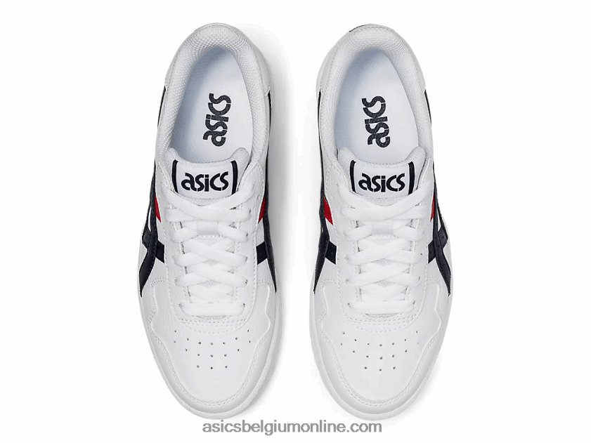 japanse lagere school V6HXR24560 wit/klassiek rood Asics