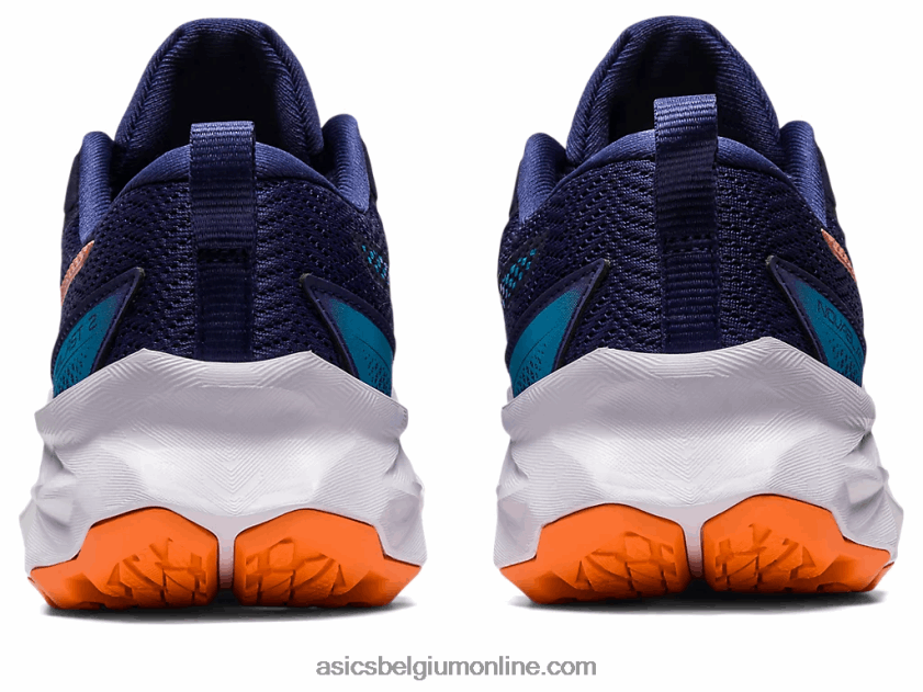 novablast 2 lagere school V6HXR24277 indigo blauw/zon perzik Asics