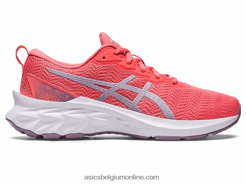 novablast 2 lagere school V6HXR24285 papaya/schemerviolet Asics