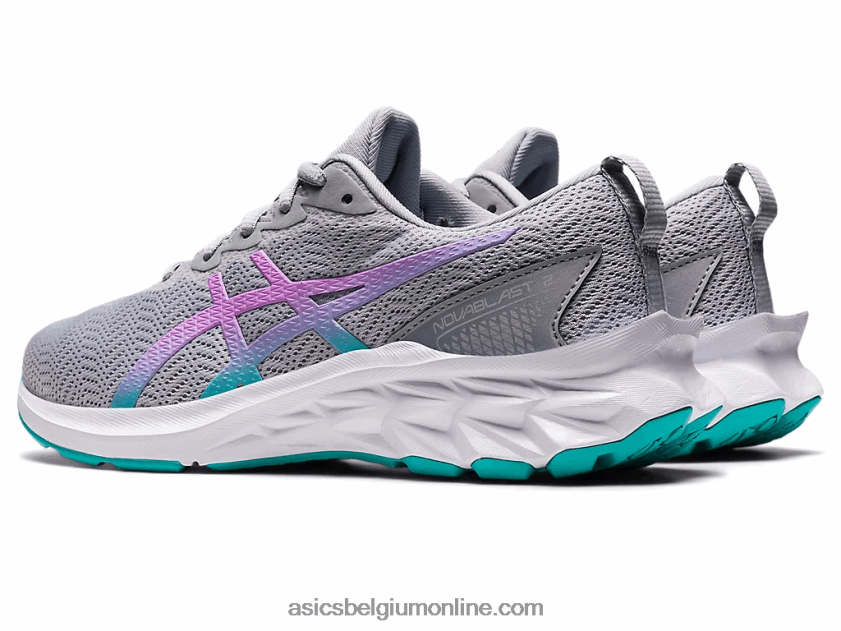novablast 2 lagere school V6HXR24427 piemonte grijs/lavendel gloed Asics