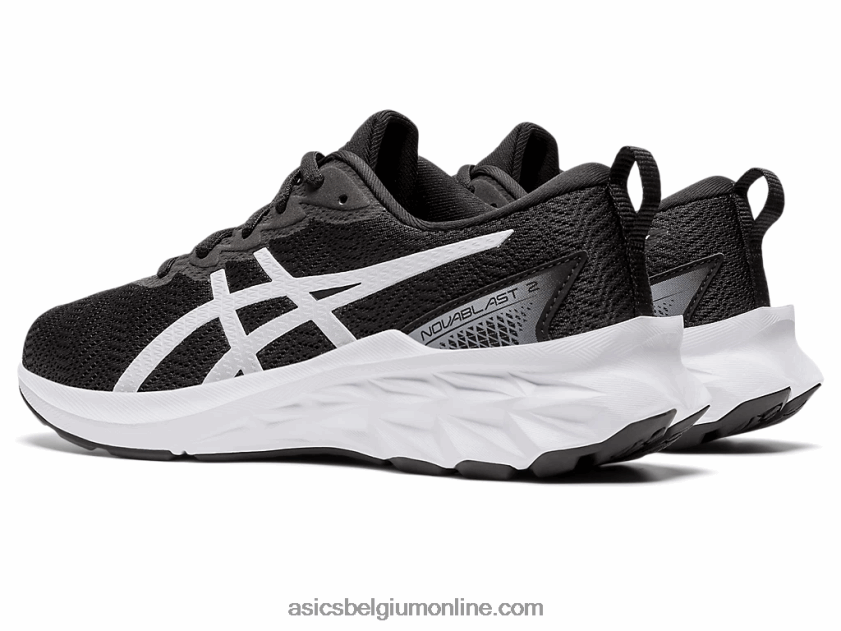 novablast 2 lagere school V6HXR24473 zwart wit Asics