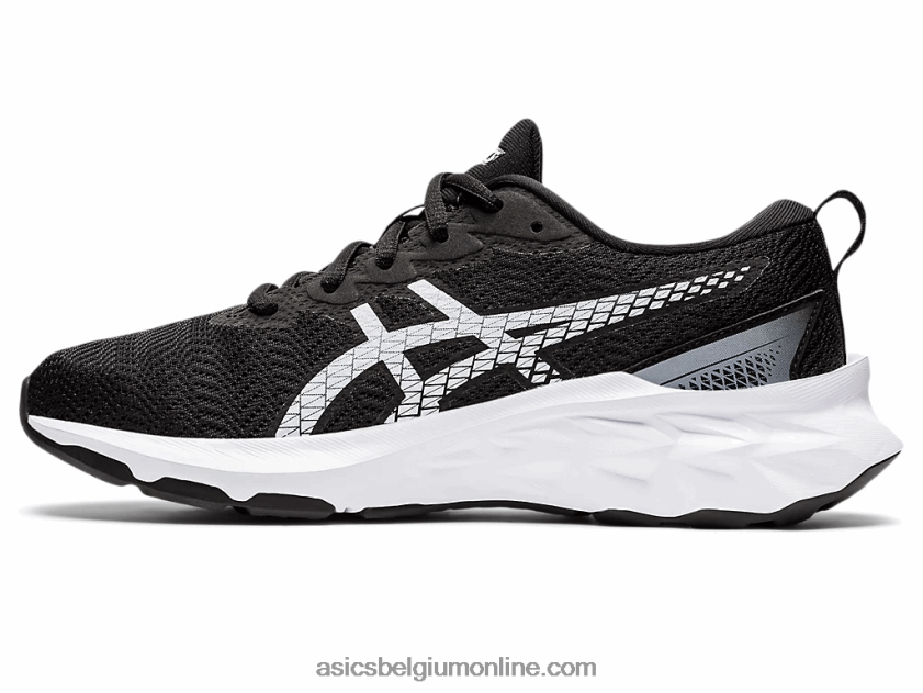 novablast 2 lagere school V6HXR24473 zwart wit Asics