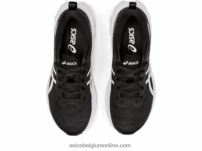 novablast 2 lagere school V6HXR24473 zwart wit Asics