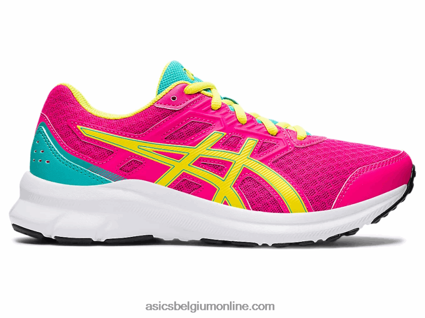 schok 3 lagere school V6HXR24490 roze glo/zure yuzu Asics