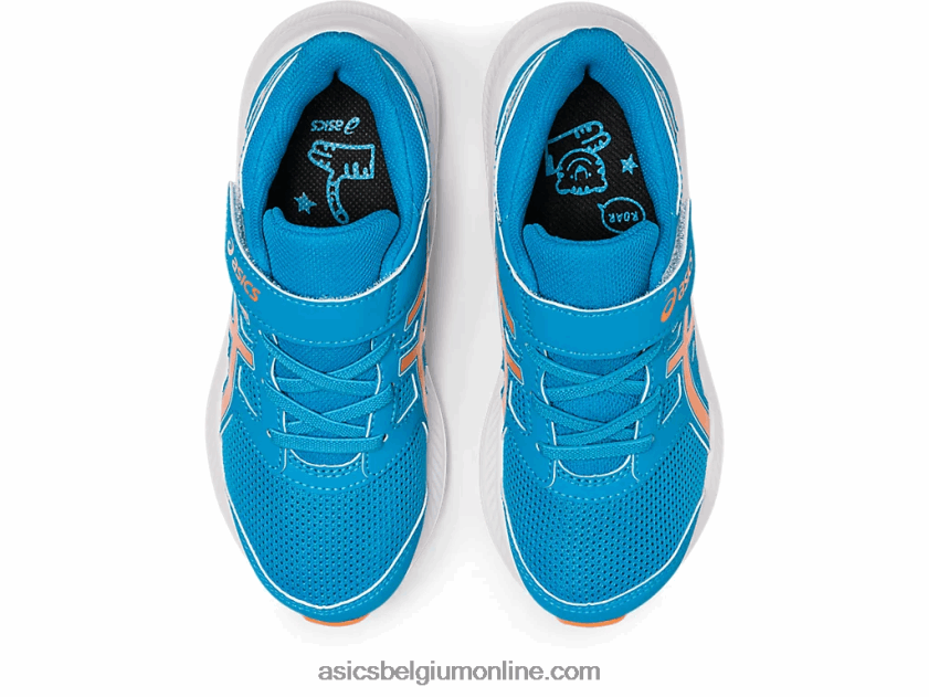 schok 4 kleuterschool V6HXR24261 eilandblauw/sunperzik Asics