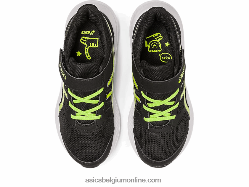 schok 4 kleuterschool V6HXR24275 zwarte/limoenschil Asics