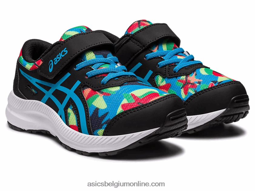strijd 8 pre-school V6HXR24247 zwart/eilandblauw Asics