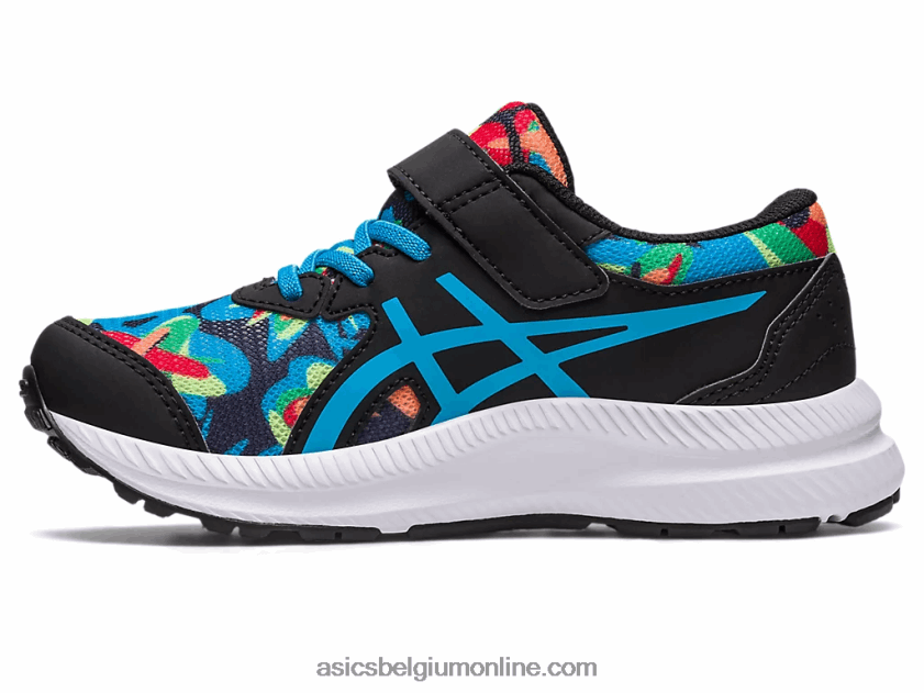 strijd 8 pre-school V6HXR24247 zwart/eilandblauw Asics