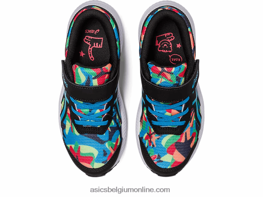 strijd 8 pre-school V6HXR24247 zwart/eilandblauw Asics