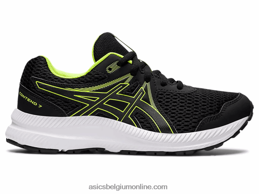 strijden met de 7e klas V6HXR24486 zwart/gevarengroen Asics