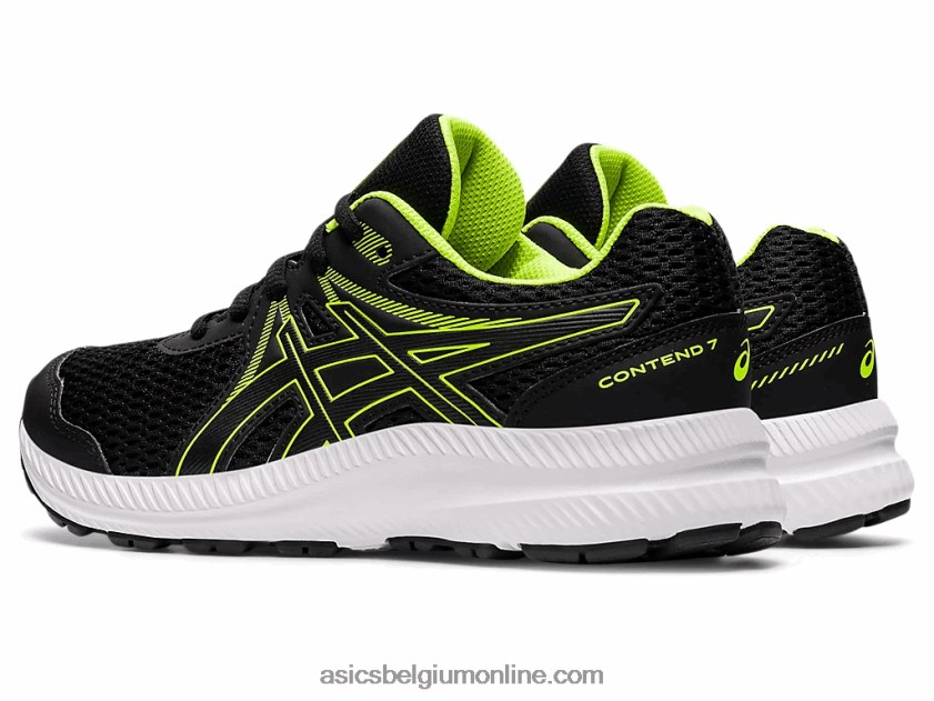 strijden met de 7e klas V6HXR24486 zwart/gevarengroen Asics
