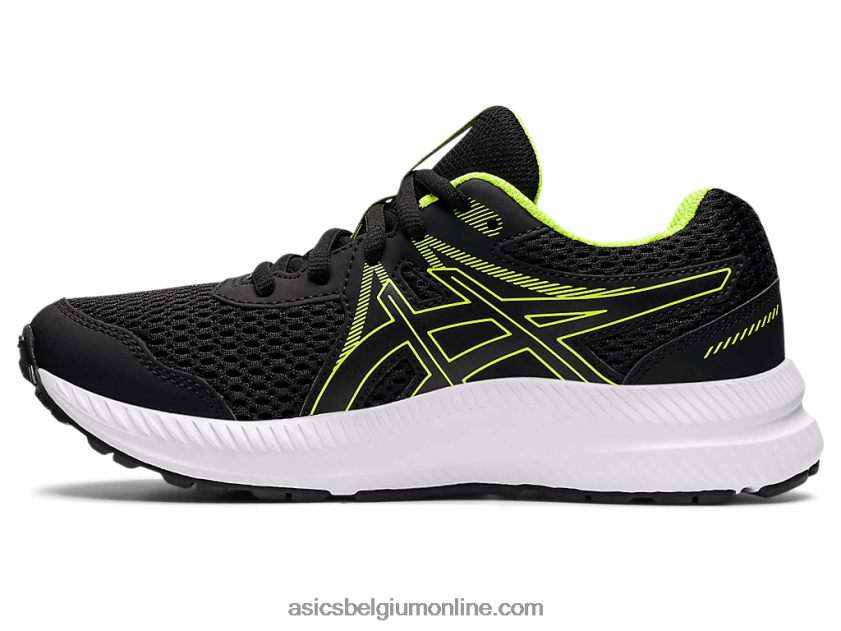 strijden met de 7e klas V6HXR24486 zwart/gevarengroen Asics