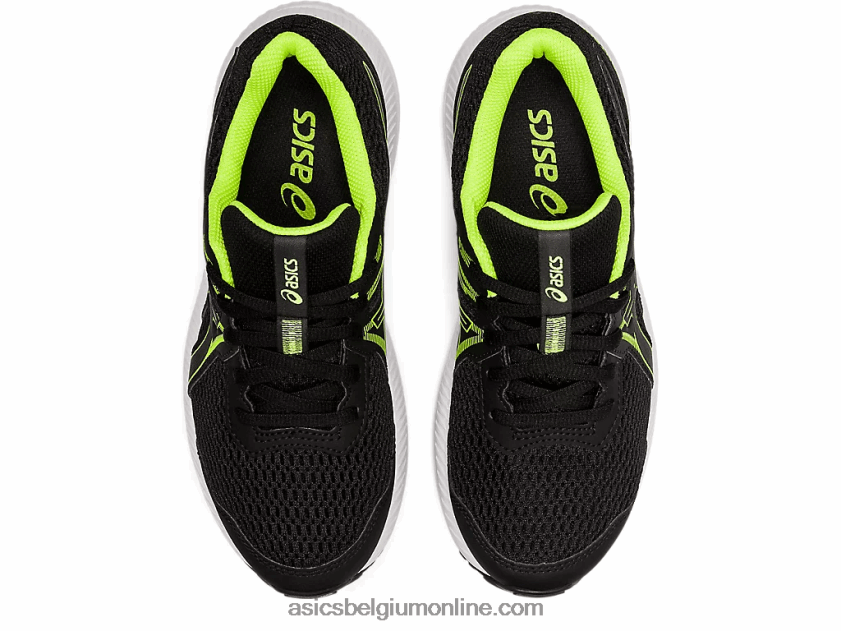 strijden met de 7e klas V6HXR24486 zwart/gevarengroen Asics