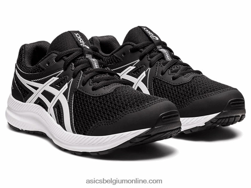 strijden met de 7e klas V6HXR24542 zwart wit Asics