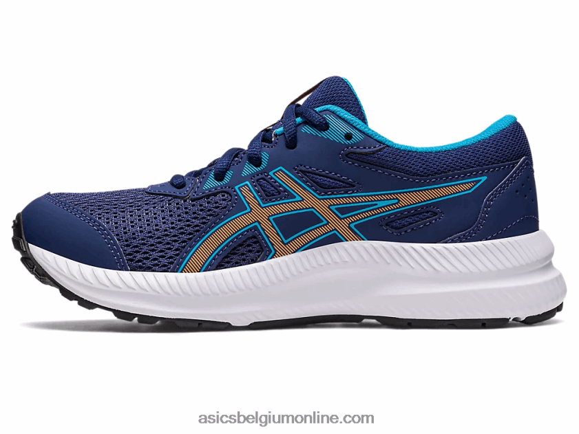 strijden met groep 8 V6HXR24286 indigo blauw/zon perzik Asics