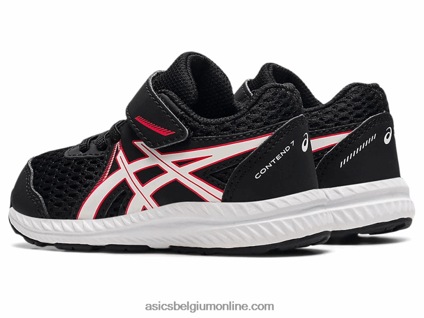 strijd 7 peuter maat V6HXR24523 zwart/elektrisch rood Asics