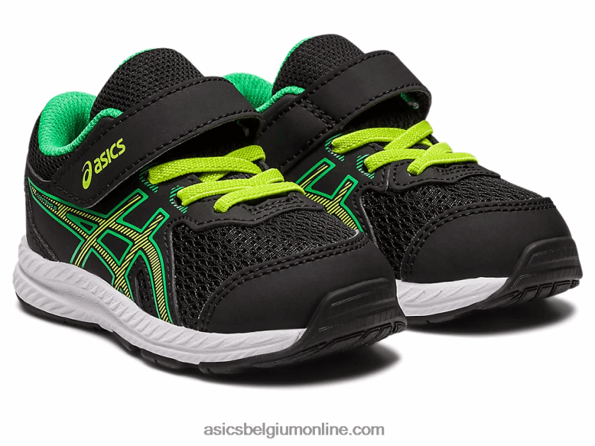 strijd 8 peuter maat V6HXR24316 zwarte/limoenschil Asics