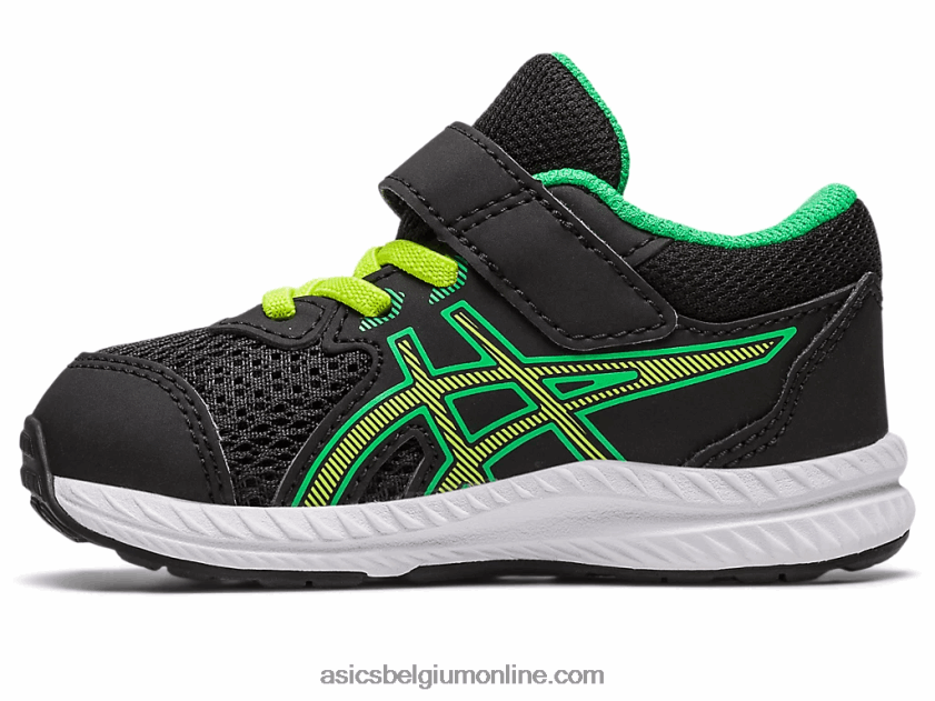 strijd 8 peuter maat V6HXR24316 zwarte/limoenschil Asics