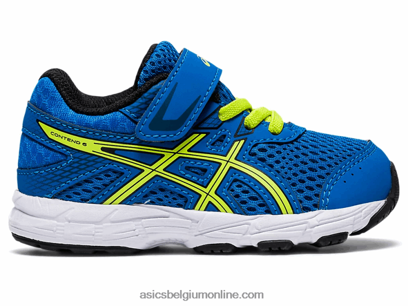 strijden 6 peuter maat V6HXR24562 directoire blauw/limoenschil Asics