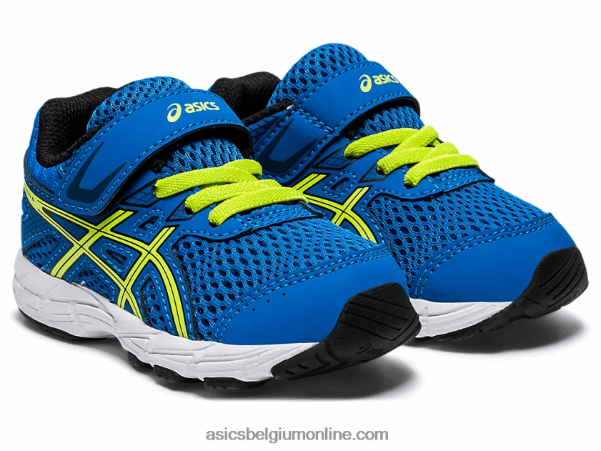 strijden 6 peuter maat V6HXR24562 directoire blauw/limoenschil Asics