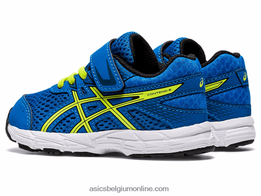 strijden 6 peuter maat V6HXR24562 directoire blauw/limoenschil Asics