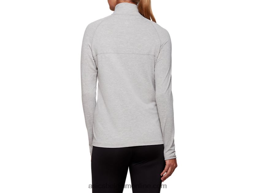 Dorai-top met kwartrits voor dames V6HXR24205 lichtgrijze heide Asics