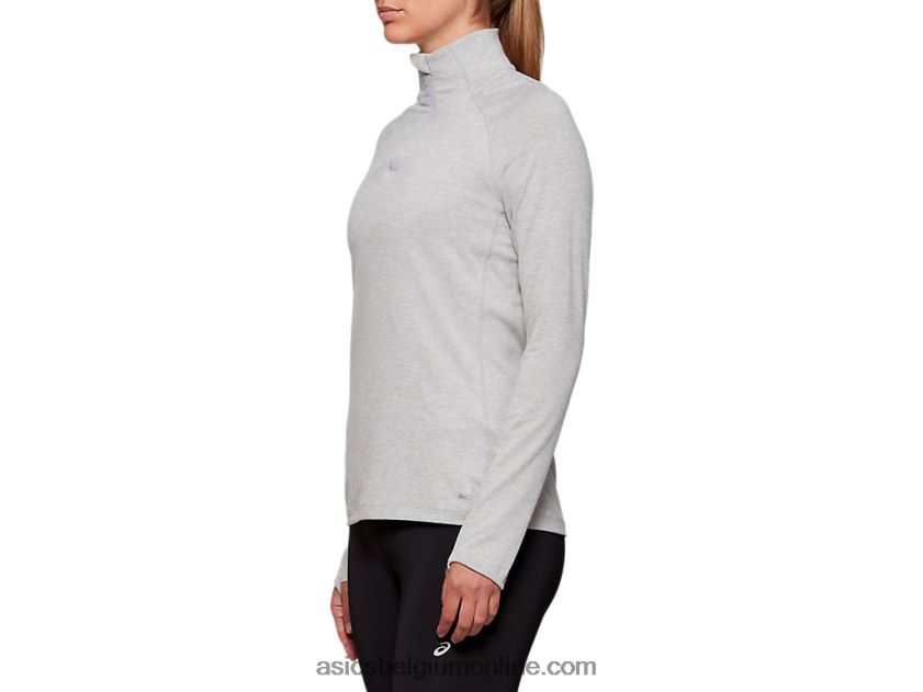 Dorai-top met kwartrits voor dames V6HXR24205 lichtgrijze heide Asics