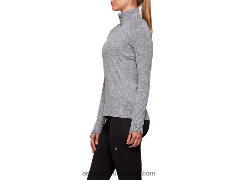 Dorai-top met kwartrits voor dames V6HXR24207 donkergrijze heide Asics