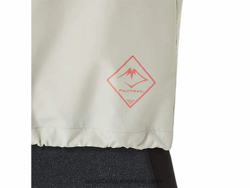 Fujitrail-anorak voor dames V6HXR22568 zandstorm/lichte salie Asics