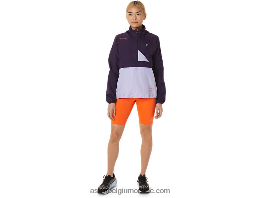 Fujitrail-anorak voor dames V6HXR23084 nachtschaduw/damp Asics
