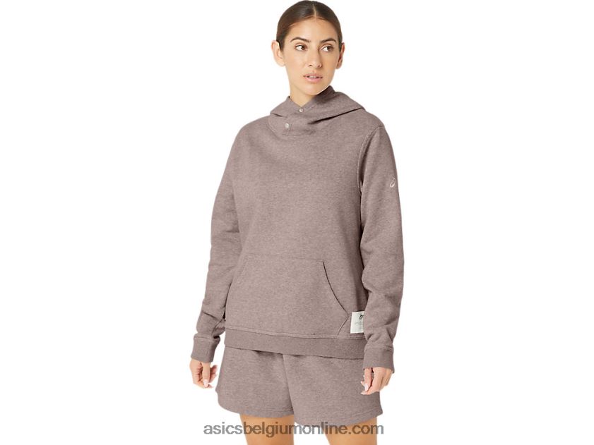 Sunday Sana-fleecehoodie voor dames V6HXR22157 reekalf Asics