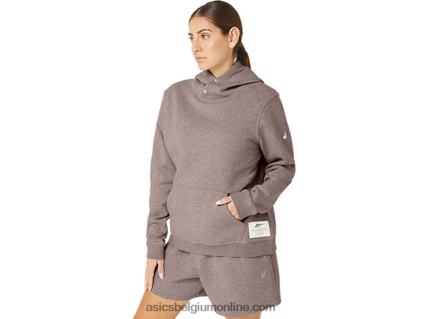 Sunday Sana-fleecehoodie voor dames V6HXR22157 reekalf Asics