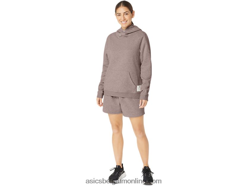 Sunday Sana-fleecehoodie voor dames V6HXR22157 reekalf Asics