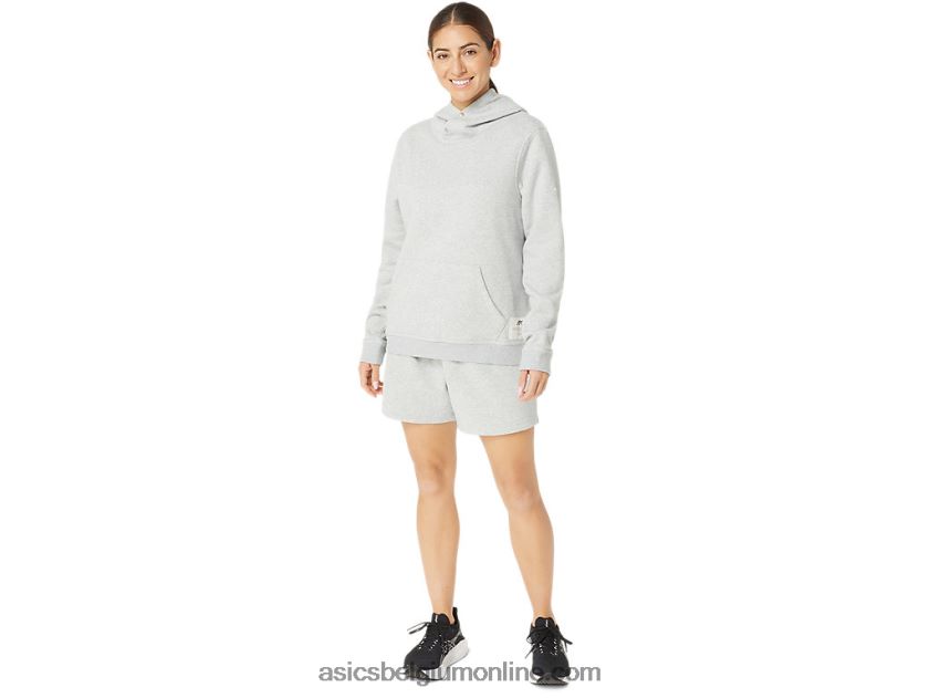 Sunday Sana-fleecehoodie voor dames V6HXR22178 lichtgrijze heide Asics