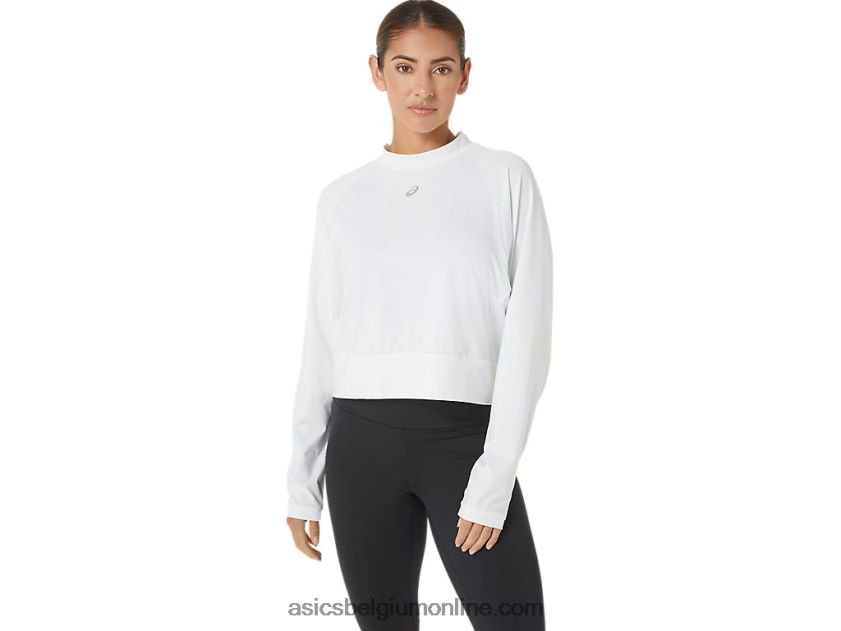 dames de nieuwe sterke hergebruikte trui V6HXR22690 wit Asics