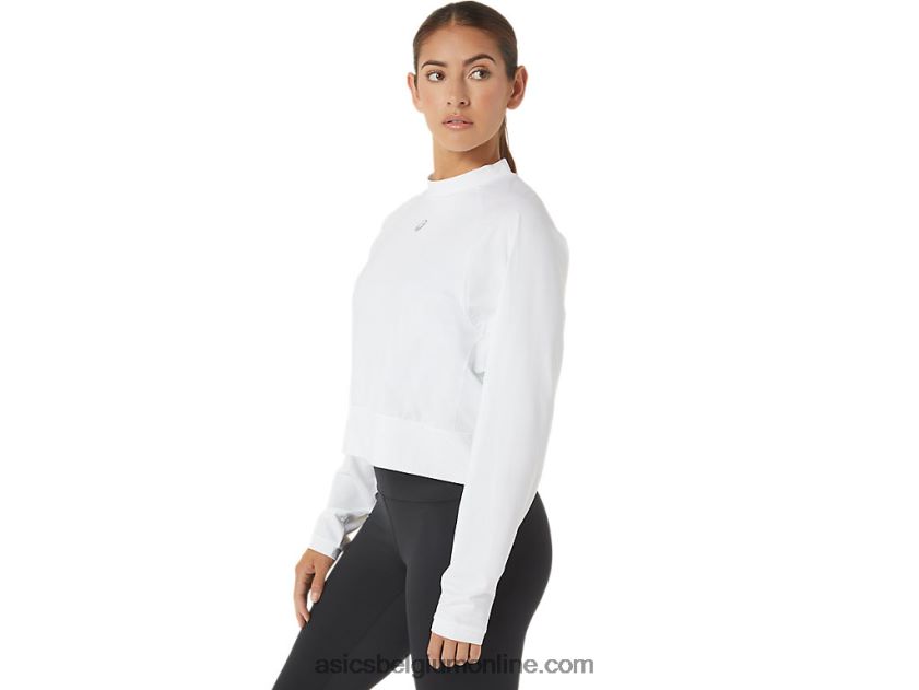 dames de nieuwe sterke hergebruikte trui V6HXR22690 wit Asics