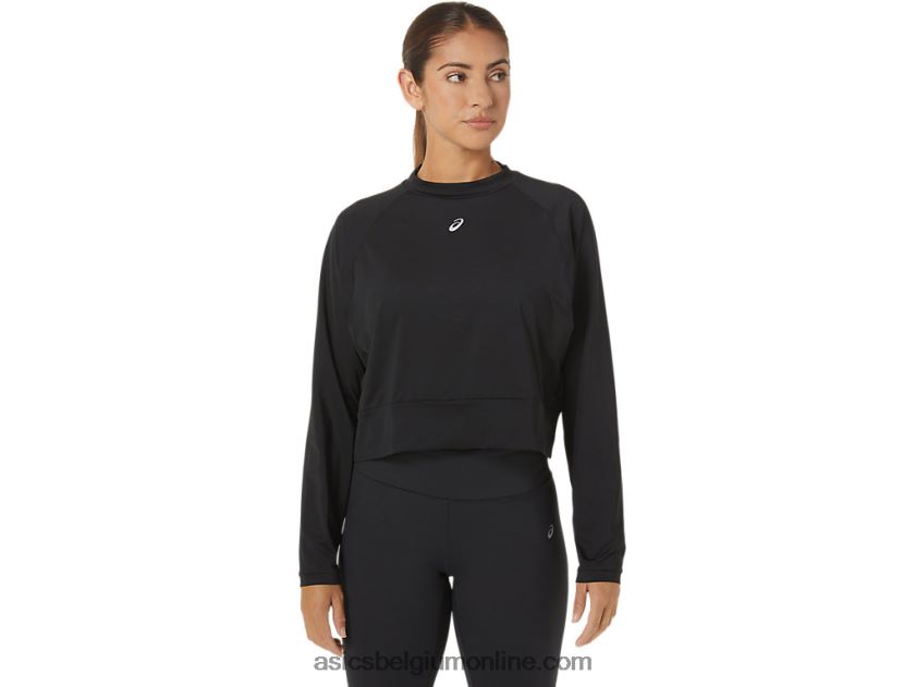 dames de nieuwe sterke hergebruikte trui V6HXR22693 zwart Asics