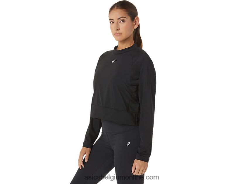 dames de nieuwe sterke hergebruikte trui V6HXR22693 zwart Asics